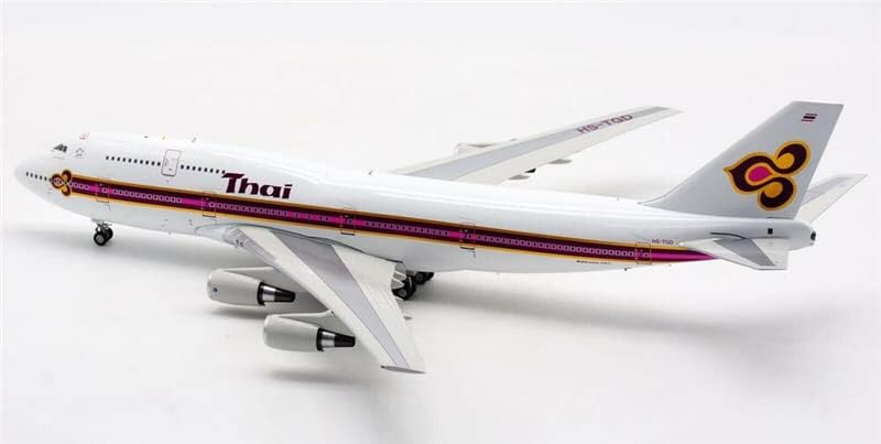 Uçuş 200 Thai Airways Uluslararası B747-300 HS-TGD Standı ile Sınırlı Sayıda 1/200 DİECAST Uçak Önceden İnşa Edilmiş Model
