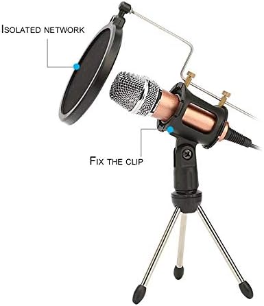 LMMDDP Mikrofon tripod standı Katlanabilir Masaüstü Mikrofon Braketi Şok Dağı ile Mikrofon Tutucu Klip ve Mikrofon Standı