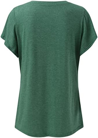 Bayan Üstleri Artı Boyutu Yaz Moda Kısa Kollu Fermuar V Boyun Çizgili T Shirt Gevşek Sevimli Şık Bluzlar Tshirt