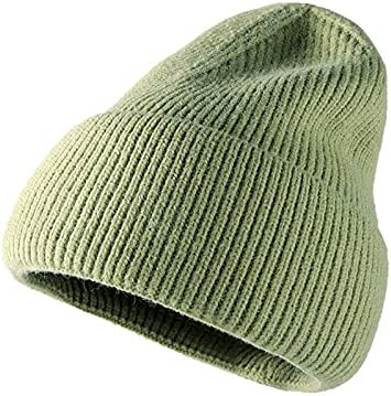 Peluş Şapkalar Kadınlar için Klasik Moda Tıknaz Şapkalar Kış Şapka Kafatası Kap Unisex tığ işi şapkalar Kapaklar Doğal Saç