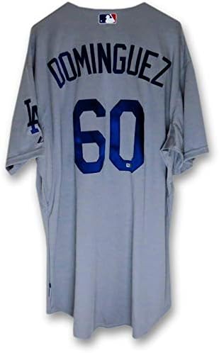 Jose Dominguez Takım Sayı Forması Dodgers Yol Gri 201460 Beden 48 MLB COA - Oyun Kullanılmış MLB Ceketler