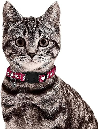 Çan ile yansıtıcı Kedi Yaka, 12 Set, Kediler için pençe ve Kalp Yaka, Naylon, Karışık Renkler, Pet Yaka, Ayrılıkçı Kedi Yaka,