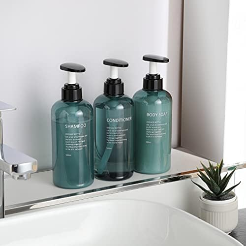 DOITOOL Şampuan Dispenseri 3 adet Boş Şampuan Losyon Şişeleri Banyo Sıvı Pompası Losyon Dispenseri 500 ml Vücut Yıkama Temizleme