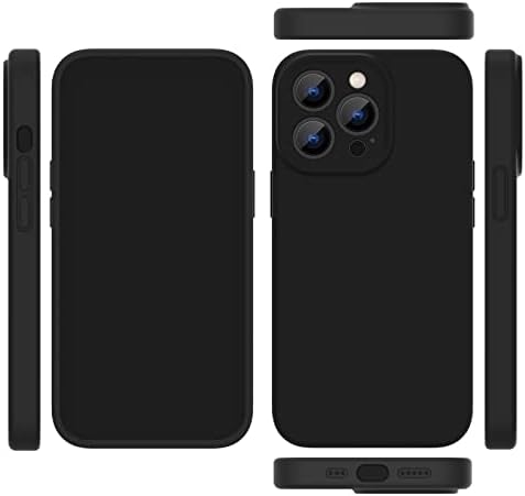 MAXCURY Kılıf iPhone 14 Pro Max için Uyumlu, Sıvı Silikon Koruyucu Jel Kauçuk Telefon Kılıfı, Darbeye Dayanıklı Çizilmez