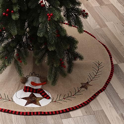 Noel Ağacı Etek Halı 47 İnç Kırmızı Noel Sevimli Noel Süslemeleri Tatil Ağacı Süsler Noel Partisi Ev Köri Vitray