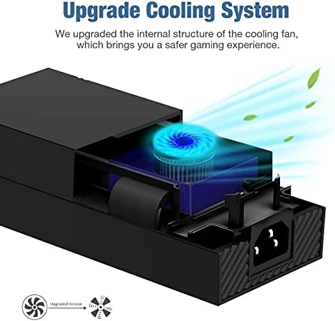 Xbox One için Güç Kaynağı Tuğlası, [Yükseltilmiş Sessiz Sürüm] Xbox One için AC Adaptör Güç Tuğlası Değiştirme Kitleri Otomatik