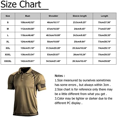 WENKOMG1 Vatansever Gömlek Erkekler için, Kısa Kollu Hafif Hızlı Kuru POLO GÖMLEK Egzersiz Spor Gömlek Patchwork Ralgan T-Shirt