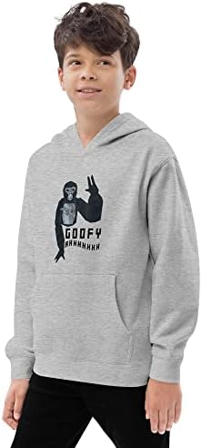 Goril Etiketi Merch / Goofy Ahhh Maymun Çocuklar Polar Kapüşonlu Sweatshirt