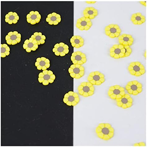 SHUKELE NİANTU1123 500 g/grup Polimer Kil Ayçiçeği Sprinkles Güzel Konfeti El Sanatları Yapımı için, DIY Konfeti Hediye (Renk