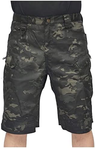 WENKOMG1 Kargo Pantolon Erkekler için, Askeri Camo Yırtılmaz Leke Dayanıklı Açık Hava Etkinliği Kamp Balıkçılık Taktik Pantolon