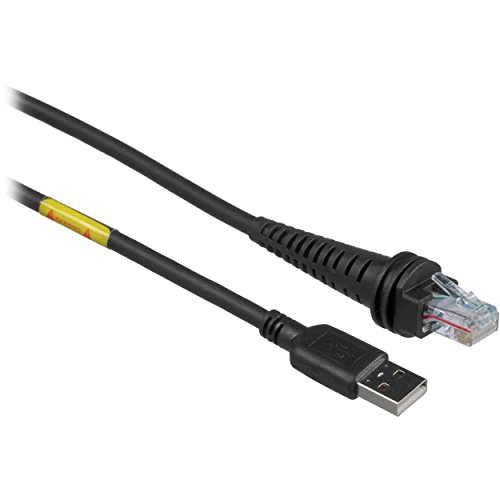 Honeywell CBL-500-300-Granit Endüstriyel Sınıf Tarayıcı için S00-03 USB Tip A Düz Kablo, 3M Uzunluk, 5V Ana Güç, Siyah