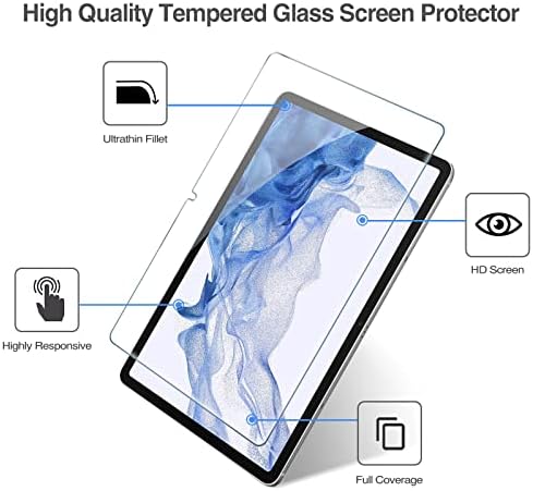 ProCase 2 Paket Ekran Koruyucular Paketi ile Galaxy Tab S7 Artı 12.4” 2020 Kılıf