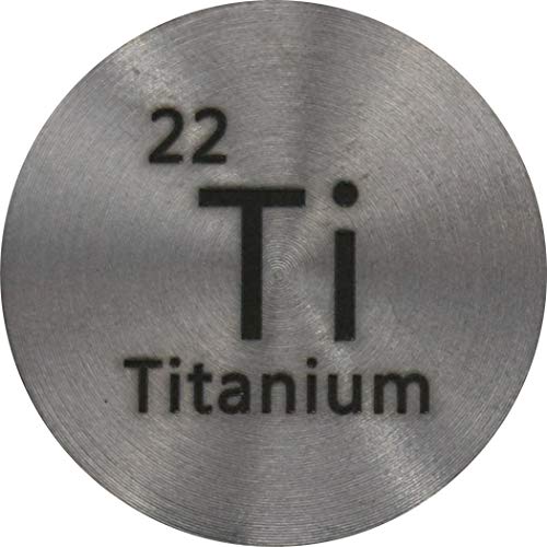 Titanyum (Ti) 24.26 mm Metal Disk Toplama veya Deneyler için %99.7 Saf