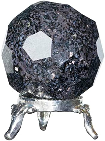 ZAICUS 50mm Indigo Gabbro Elmas Kesim Kristal Top Standı ile Şifa Kristal Küre Taşlar ve kristal toplar Büyücülük Çakra Dengeleme