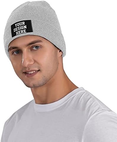 Özel bere Şapka Eklemek Metin Resim Logo kışlık şapkalar Şirket Parti Erkek Kadın Şapka Özelleştirmek Siyah örgü şapka