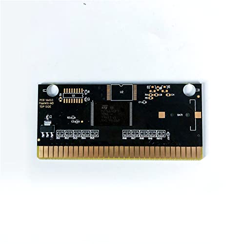 Aditi Phelios-ABD Etiket Flashkit MD Akımsız Altın PCB Kartı Sega Genesis Megadrive video oyunu Konsolu (Bölgesiz)