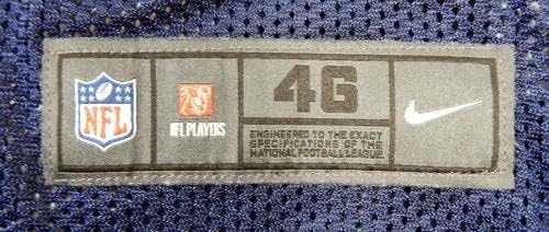 2018 Dallas Cowboys Rico Dowdle 34 Oyunu Verilen Donanma Uygulama Forması 46 538-İmzasız NFL Oyunu Kullanılan Formalar