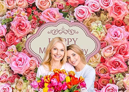 Cenven Çiçek Zemin Pembe Gül anneler Günü Fotoğraf Arka Plan Kadın Aşk Anne Festivali Doğum Günü Partisi Dekorasyon Kek Masa
