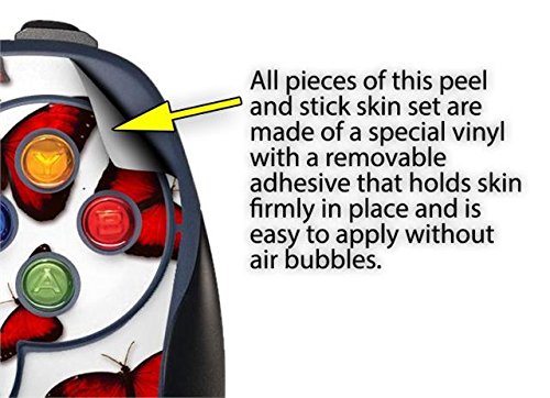 Kelebekler Kırmızı Çıkartma Tarzı Cilt uyar Logitech F310 Gamepad Denetleyici (DENETLEYİCİ ayrı SATILIR)