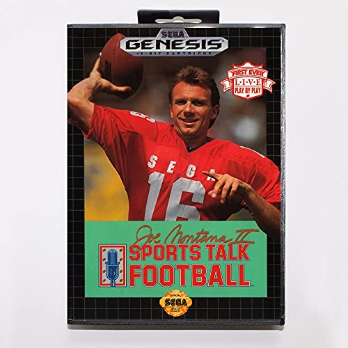 Samrad Joe Montana 2 Spor Konuşma Futbol Oyun Kartuşu 16 Bitlik MD Oyun Kartı Için Perakende Kutusu Ile Sega Mega Sürücü