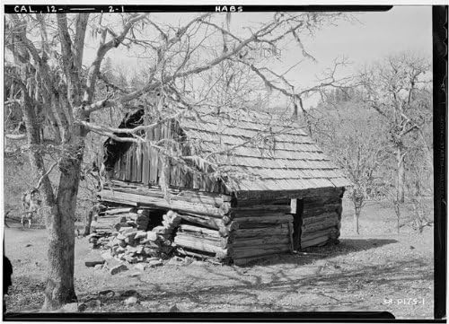 Tarihselfindings Fotoğraf: Erickson Ranch Günlük Kabin, Mad Nehri, Trinity County, CA, Kaliforniya, HABS, Humboldt