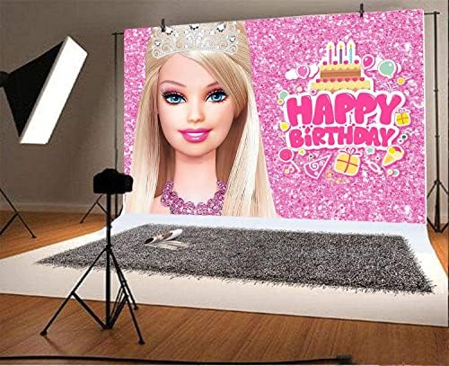 Withu Barbie Zemin Kızlar Lady Kadınlar için Doğum Günü Partisi Sparkle Kek masa süsü Photoshoot Stüdyo Video Fotoğraf Arka