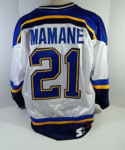 St. Louis Blues Shawn Mamane 21 Oyunu Yayınlanan Beyaz Forma DP12369 - Oyun Kullanılmış NHL Formaları