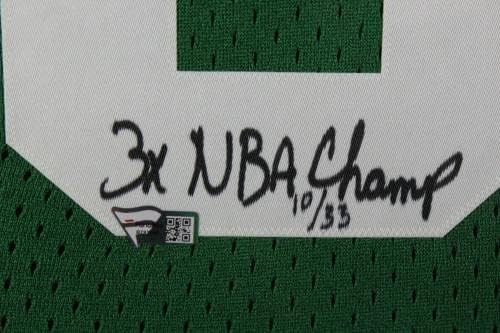 Larry Bird İmzalı Celtics Mitchell & Ness Çerçeveli Forma 3 x ŞAMPİYON Fanatikleri İmzalı NBA Formaları