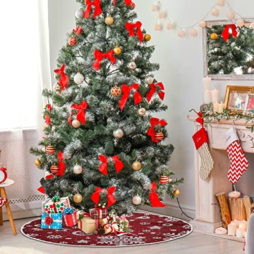 Noel Kar Taneleri Noel Ağacı Etek 36 inç Ev Dekor Noel Ağacı Etek Mat Noel Süslemeleri için Parti Dekorasyon