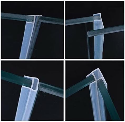 GÜVEN USTA Cam Sızdırmazlık Şeritleri h / F / U Şekli Silikon Duş Ekran Mühür Sürgülü Şerit Kauçuk için 6-12mm Kapı Pencere