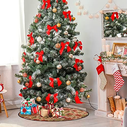 xıgua Noel Ağacı Mat Akçaağaç Yaprağı Suluboya Noel Ağacı Standı Mat Noel Ağacı Etek Noel Tatil Ev Partisi Süslemeleri 28.3