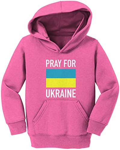 Tcombo Pray For Ukraine - Ukrayna Gururu Yürümeye Başlayan Çocuk / Gençlik Polar Kapüşonlu Sweatshirt